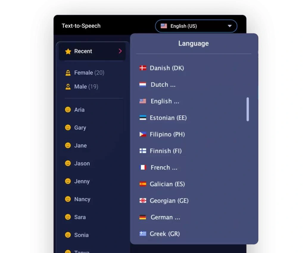 Playht ai support language - image 2