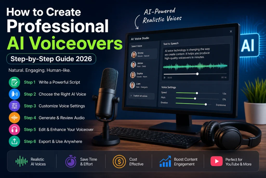 Create Professional AI Voiceovers